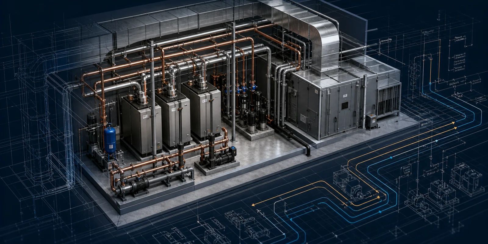Premium mechanical engineering systems and equipment visualization